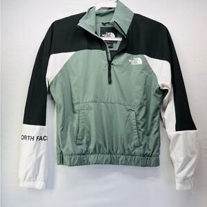 The North Face Teal and Black Zip-Up Jacket